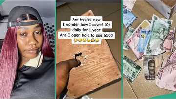 Lady who saved N10k daily for 1 year breaks saving box to see only N6,500, video trends online