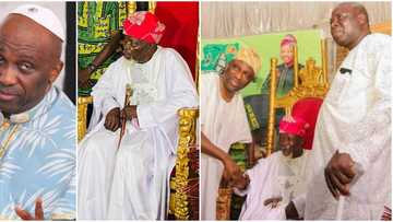 Agbako at 100: Primate Ayodele gifts actor N500k, places him on lifetime salary, Mr Latin, others present