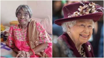 Massive reactions as Nigerian lady shares picture of her grandma who is same age as Queen Elizabeth