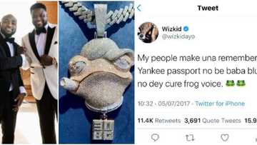 You’ve got to love OBO: Davido’s brother reacts after singer made frog pendant out of Wizkid’s insult