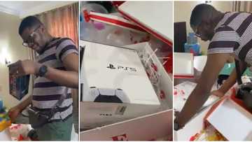 Twitter influencer Mazi Ibe's wife surprises him with Ps5, other expensive gifts on his birthday