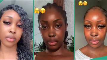 Nigerian lady posts her transformation after quitting bleaching, video goes viral on TikTok