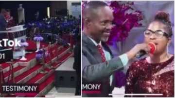 "This one loud o": Nigerian lady screams "Ellu P" during her testimony in popular church, causes a stir