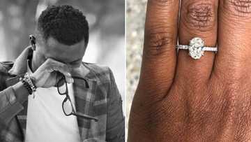 Man breaks down after lover rejected his marriage proposal, wears the engagement ring he bought