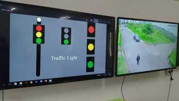 University students go creative, build traffic lights that have CCTV camera, photos show amazing works