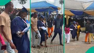 Grand moment best graduating student of DELSU arrived at convocation venue