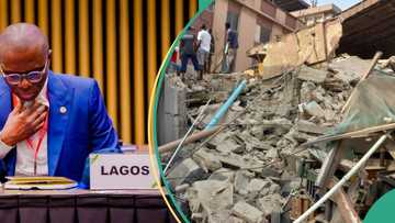Fear as one-storey building collapses in Lagos, details emerge