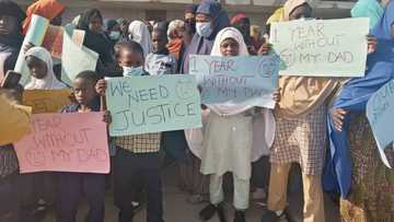 Boko Haram: Hotunan iyalan 'yan canji da aka kama yayin da suka fito zanga-zanga a Kano