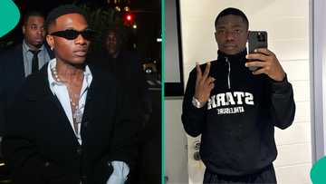 Wizkid Effect? Shank loses composure as he links up with singer in US, fans share observations