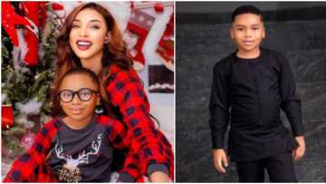 "Now you can have your iPhone 14": Tonto Dikeh celebrates as son bags 10A's and 2B's in school exams