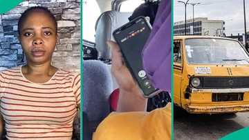 Lady baffled after seeing how bus passenger saved lover's contact on her phone, video trends