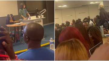 "Which school is this?" Oyinbo teacher in UK marks attendance register in classroom populated by Nigerians