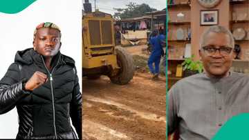 Portable grades his community road, claims he's richer than Dangote: "Take govt approval"