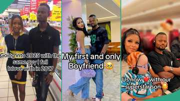 "My first and only boyfriend": Lady celebrates being together with only one man since 2017