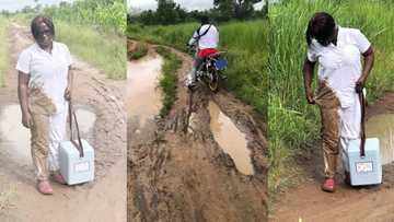 Blessed Angel: Nurse falls in the mud on her way to provide emergency service, many react as she shares photos