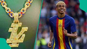 Barcelona youngster Lamine Yamal splashes ₦716 million on diamond necklace, video
