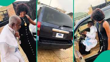 Man speechless as his daughter presents him with brand new car, video melts hearts on TikTok