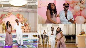 Davido's DJ, ECool, and his partner Joyce throw a beautiful baby shower as they expect first child together