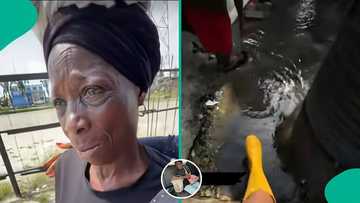 Woman who hawks groundnuts and sugar breaks down in tears, shows where she lives: "I am suffering"