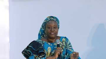 Hours after her appointment by Buhari, new HoS Yemi-Esan resumes office