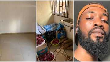 "You dey sell onions?" Man posts photos of his new posh apartment, shows plenty foodstuff in his kitchen