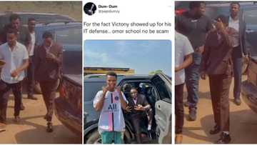 “School no be scam”: Singer Victony inspires youths as he returns to university for IT defence, videos trend