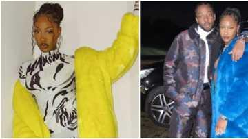 Na belle be that? Nigerians react to new photo of singer Tems with American star Brent Faiyaz