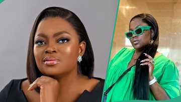 Funke Akindele claps back at man criticising her for recording prayer: "Jews don brainwash am"