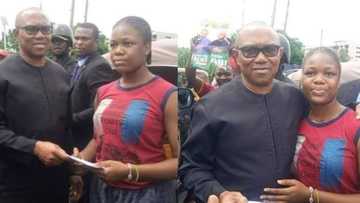 Peter Obi: Young girl donates her savings to Labour Party presidential candidate's campaign