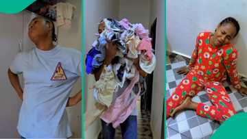 Nigerian mum of 4 children laments over house chores: "I wash every day of my life"