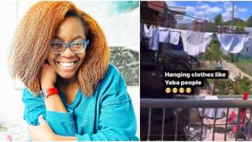 “Hanging clothes outside like Yaba people”: Shade Ladipo reacts as neighbours in Canada spread clothes on wire