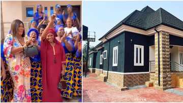 “The daughter every mum prays for”: Photos as actress Ruby Ojiakor gifts mum her own house as New Year gift