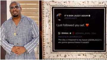 Don Jazzy gives fan N100k for framing his tweet (video)