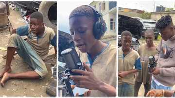 "He should try music": Mechanic boy sings melodiously with sweet voice, producer mixes sound for him