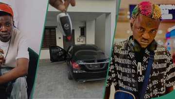 "Portable mind don settle": Young Duu reacts as video of him allegedly buying Benz goes viral