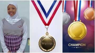 "Smart and brilliant": Nigerian girl, 14, wins 7 medals in international Maths contests, per photo surfaces
