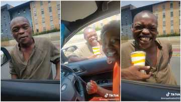 "I can pay him": Young man in dirty clothes speaks fine English with smile, wows lady inside car