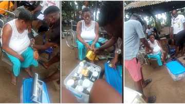 "We visited her": 43-year-old disabled woman displaced by flood in Rivers state receives help from kind lady
