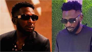 Singer Mr May D cries out for prayers as his leg gets burnt in a house fire, shares photos