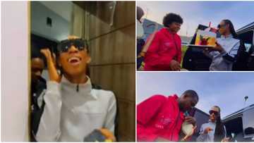 James Brown receives royal welcome back to Nigeria with drums, escort, and paranran after months in London