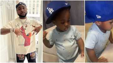 Davido back to usual self as he shares video of excited Ifeanyi wearing his oversized cap