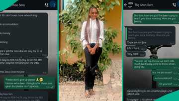 Nurse displays worrying messages she received from elder brother based in Abuja: "Please help me"