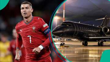 Cristiano Ronaldo spotted relaxing with family on luxury $57m private jet after leaving Portugal camp