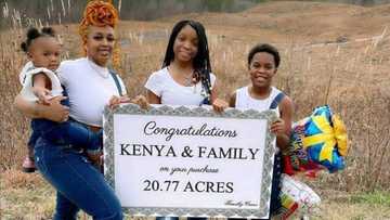 Mother of 3 buys land for her children as gift for Christmas, cute family photo gets many talking