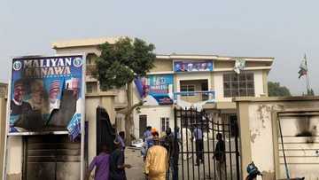Breaking: Kano APC headquarters set ablaze by protesters