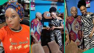 Video as Chimamanda Adichie visits kindergarten teacher in Nsukka, thanks him for being different