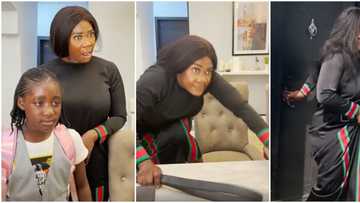 Mercy Johnson 'beats' Purity's headteacher for flogging daughter over nonpayment of school fees