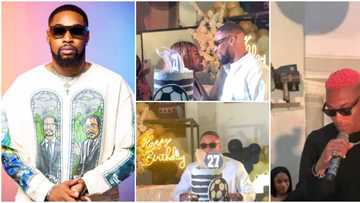 Sheggz at 27: "I've never felt love like this," Bella gives romantic speech as BBN stars storm birthday bash