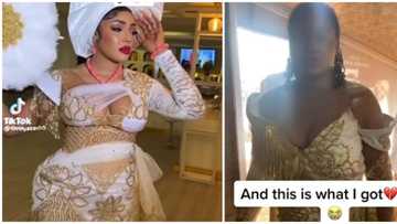 What I ordered: Bride shares video of dress tailor delivered few days before her wedding