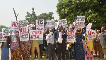 Alleged abuse of office: CSOs protest against Head of Service Yemi-Esan in Abuja